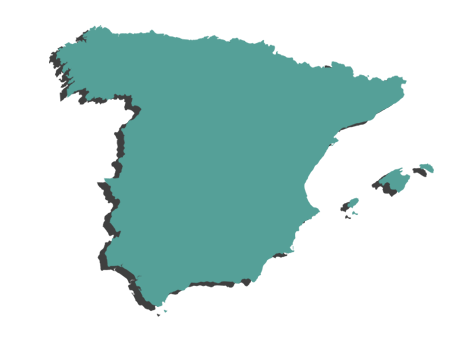 Mapa de España con cobertura de peritos informáticos Forenlab