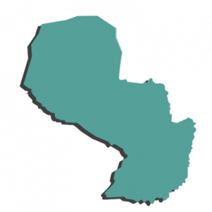 Mapa de Paraguay con cobertura de peritos informáticos Forenlab